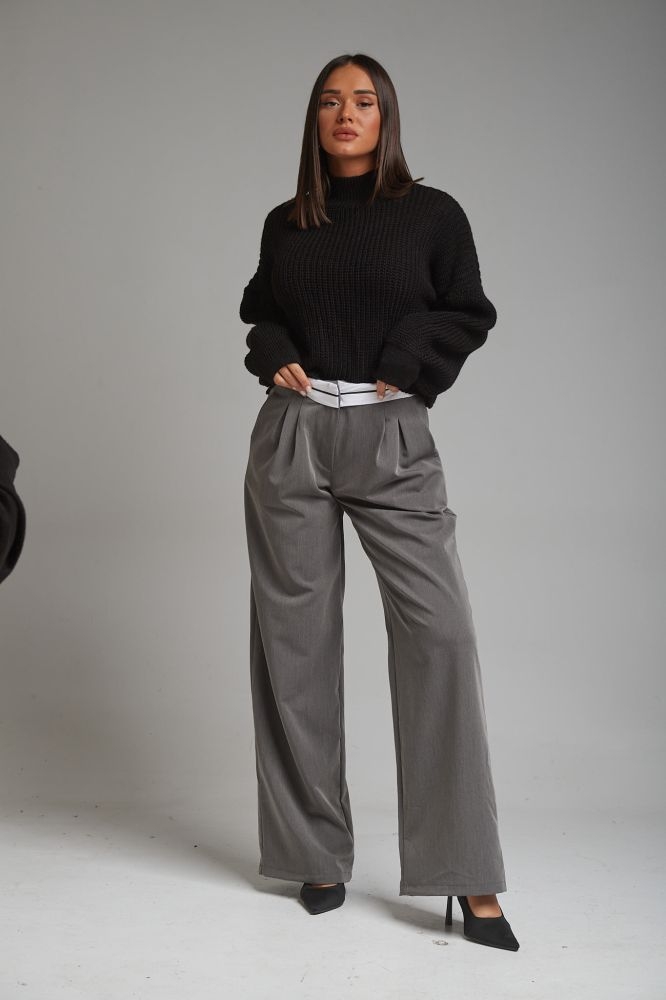 Παντελόνι Dad Fit Ρίγα Πάνω