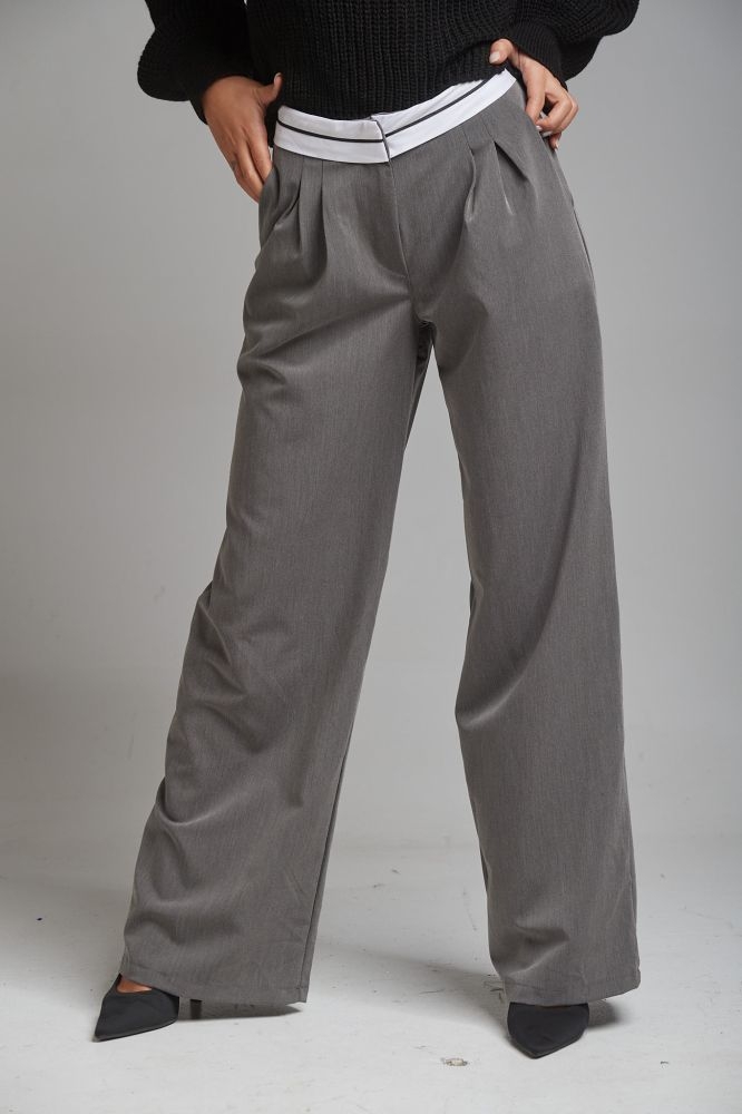 Παντελόνι Dad Fit Ρίγα Πάνω