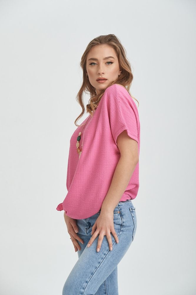 Μπλούζα Γκοφρέ Με Σκίσιμο