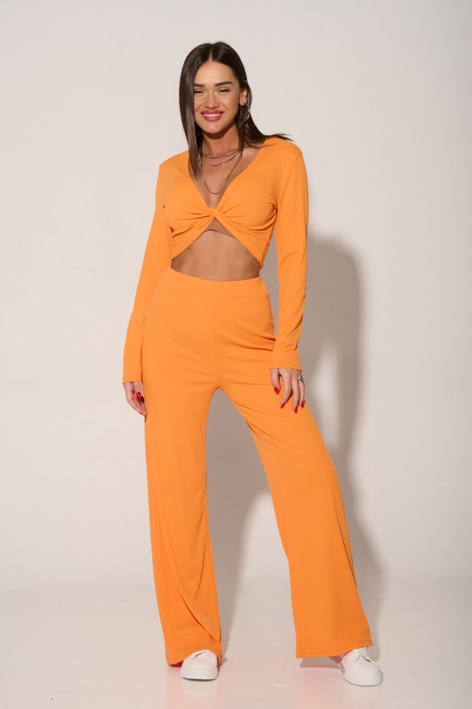 Σετ Τοπ Με Κόμπο & Παντελόνα