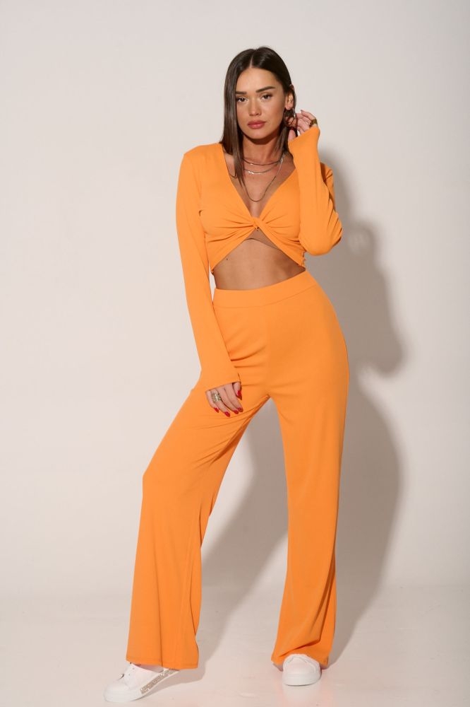 Σετ Τοπ Με Κόμπο & Παντελόνα