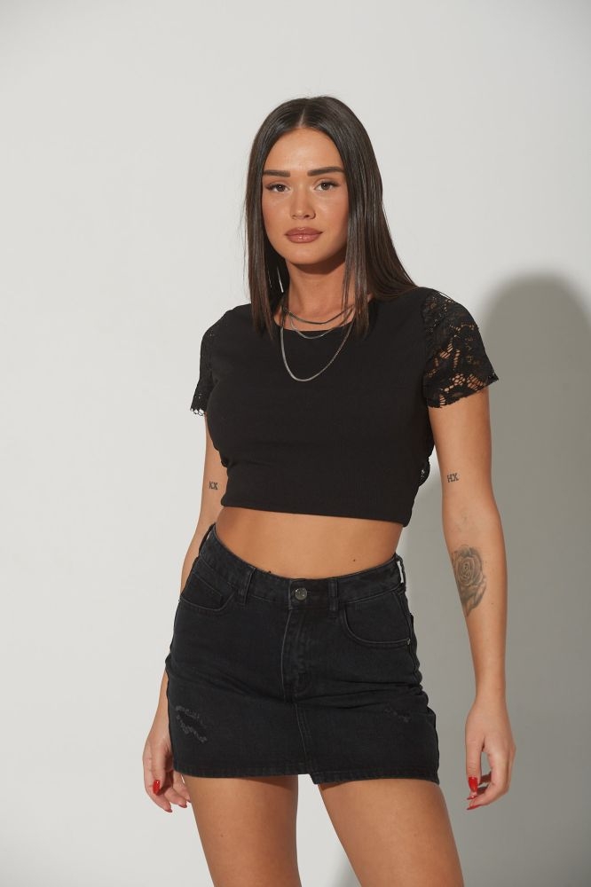 Τοπ Πιπ Με Δανδέλα Και  Άνοιγμα Στην Πλάτη