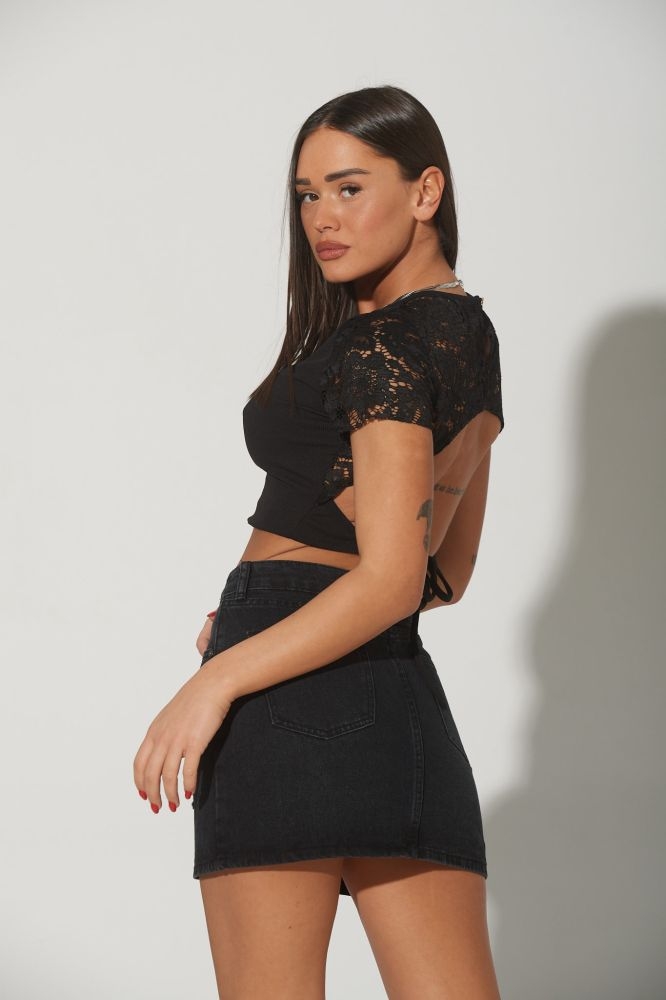 Τοπ Πιπ Με Δανδέλα Και  Άνοιγμα Στην Πλάτη