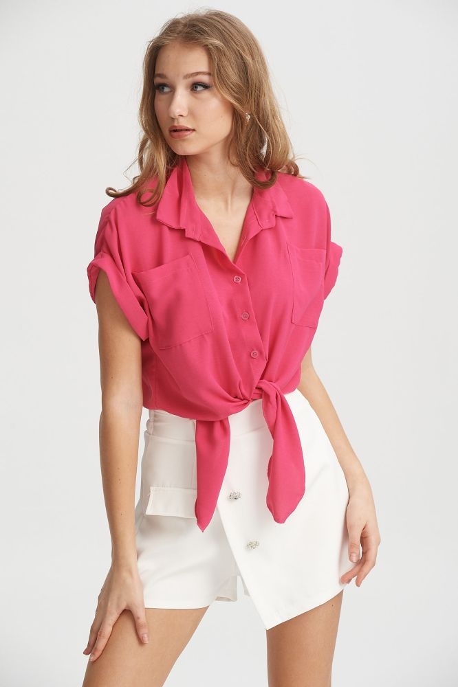 Τόπ με Γιακά & Δέσιμο Μπρός