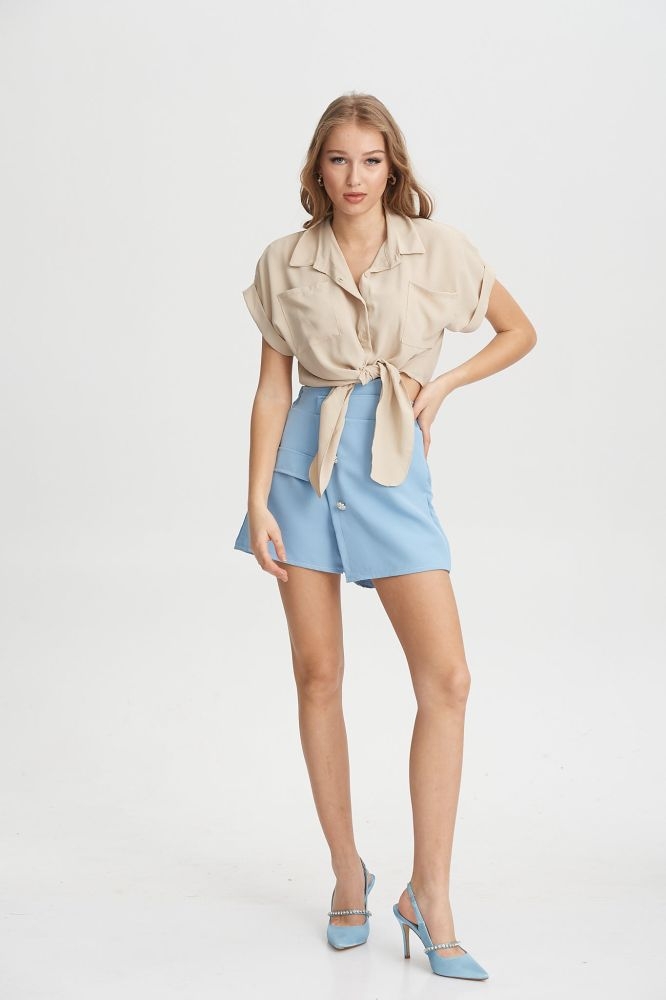 Τόπ με Γιακά & Δέσιμο Μπρός