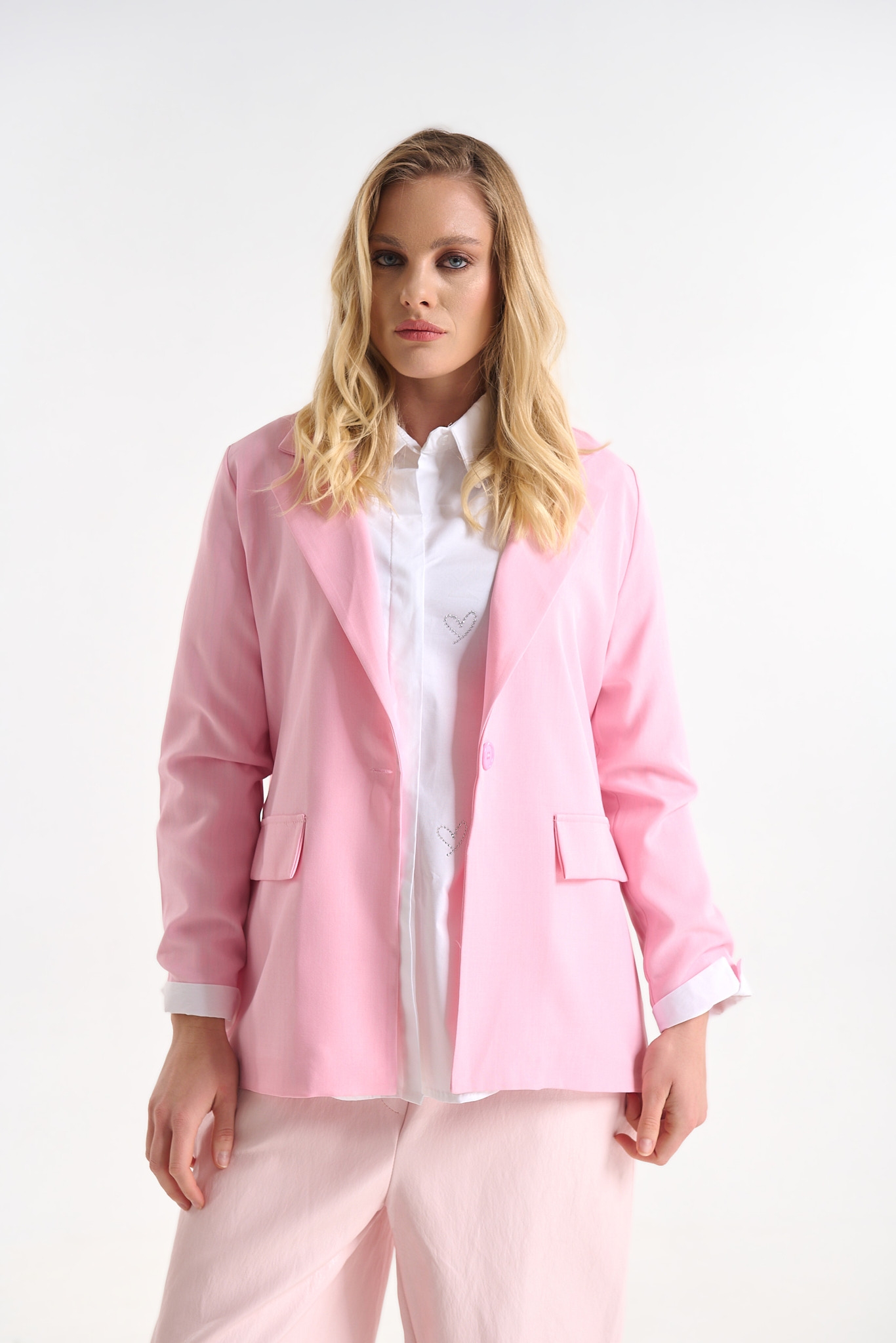 Σακκάκι Basic Με Ριγέ Λεπτομέρειες