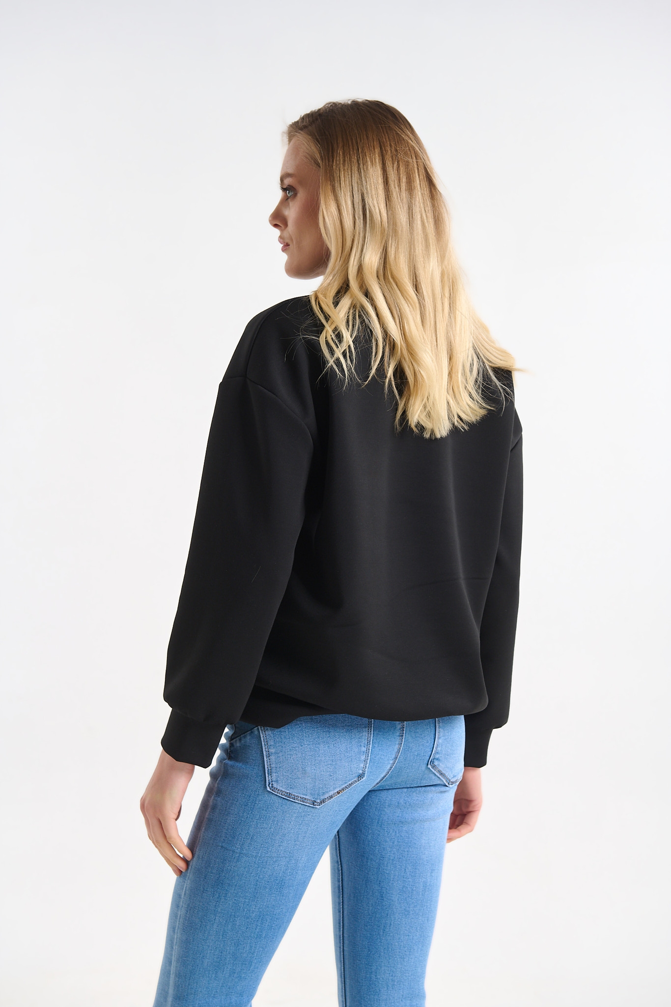 Μπλούζα Με Ενσωματωμένο Φουλάρι