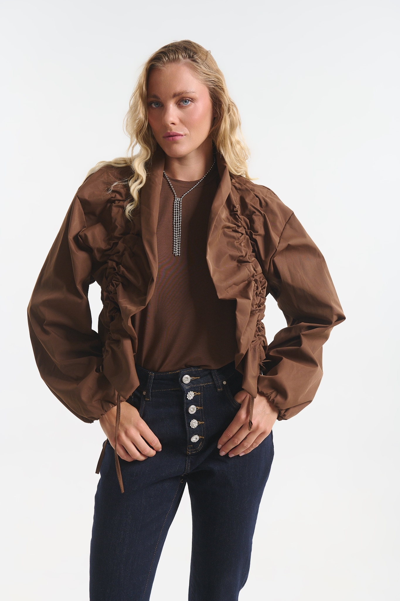 Jacket Με Σουρωτό Γιακά