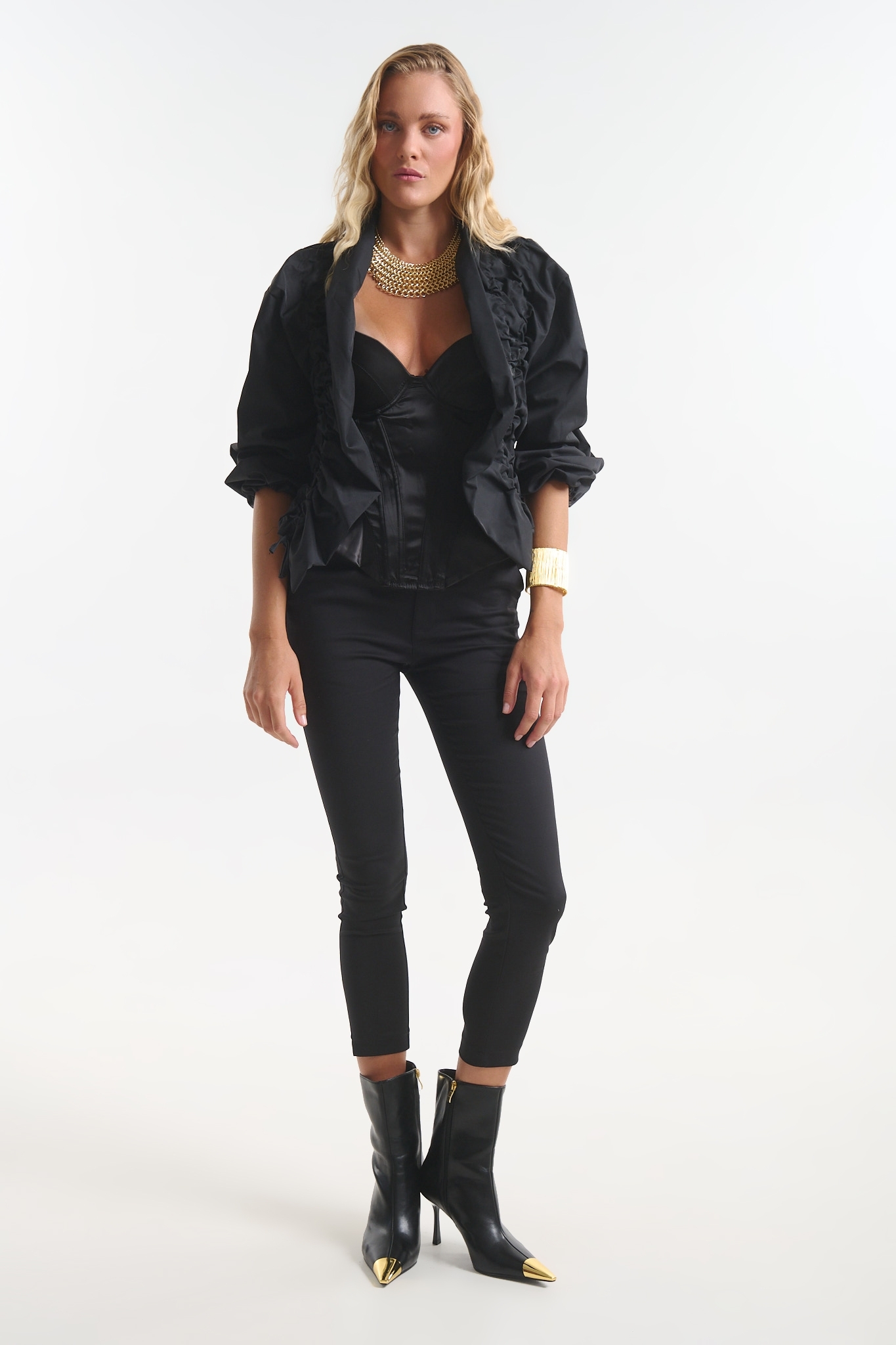 Jacket Με Σουρωτό Γιακά