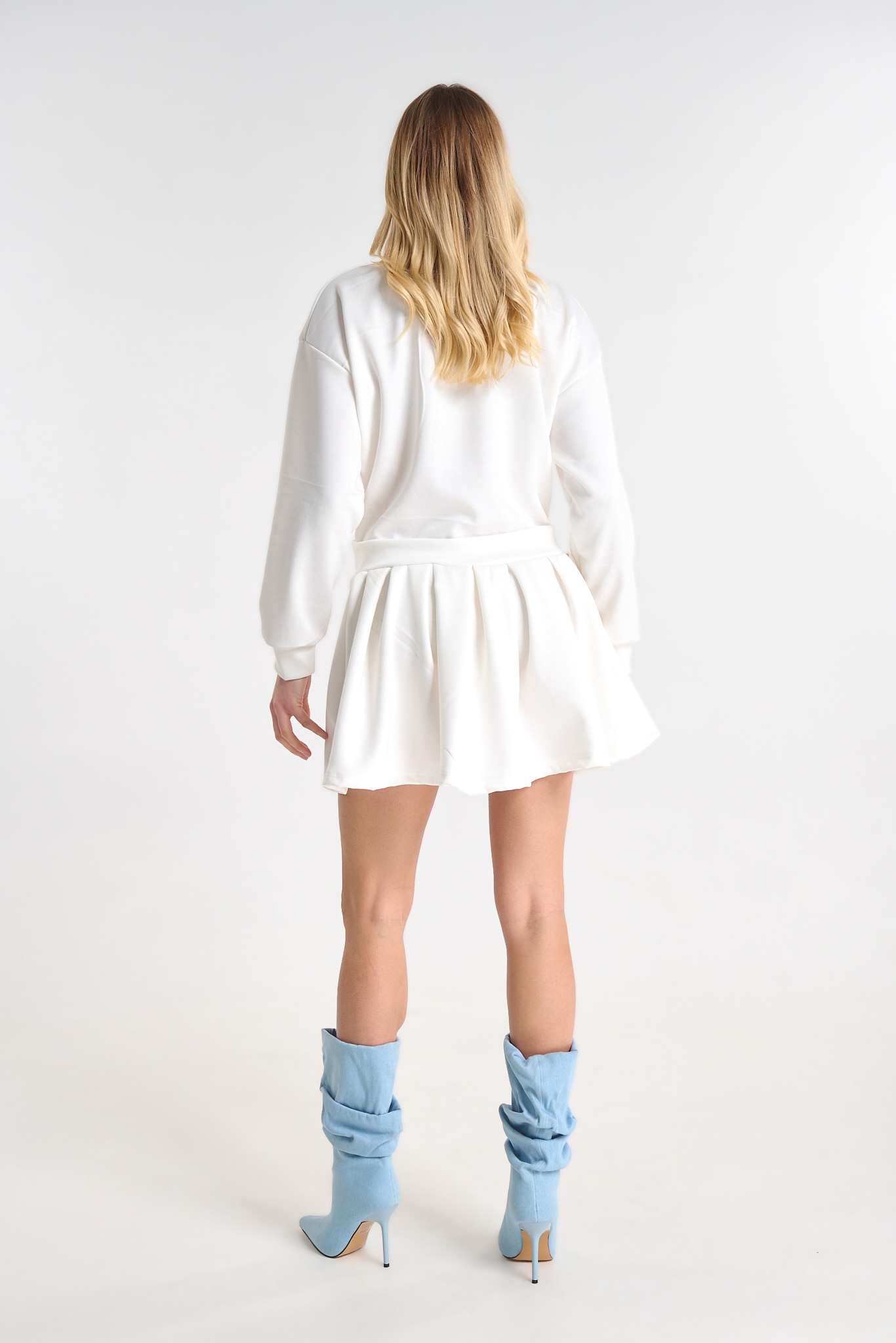 Φόρεμα Κοντό Με Πλισέ Λεπτομέρεια