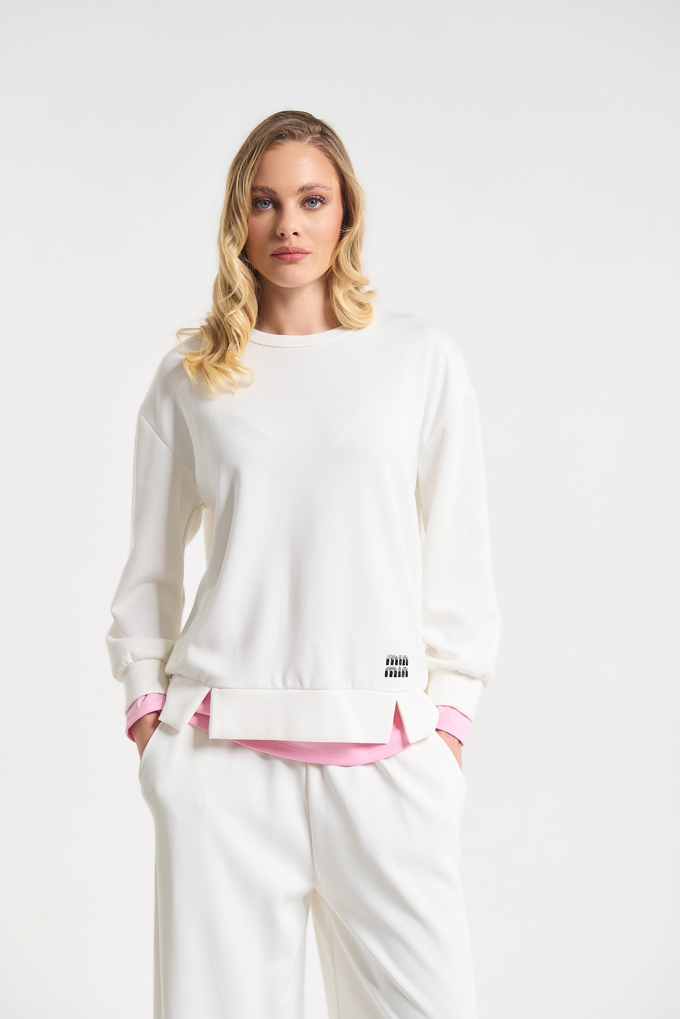 Oversized Sweatshirt & Wide-Leg Pants Co-Ord Set