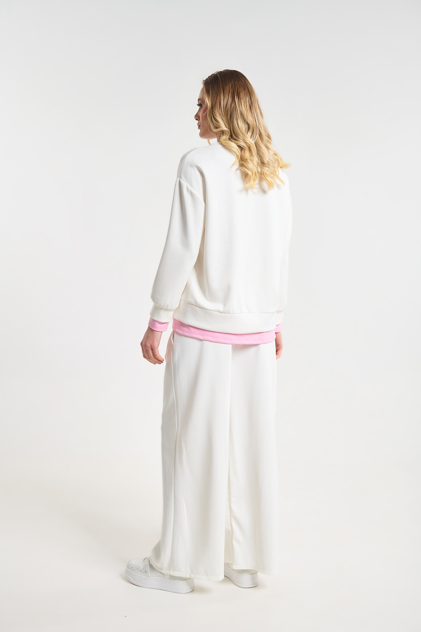 Oversized Sweatshirt & Wide-Leg Pants Co-Ord Set