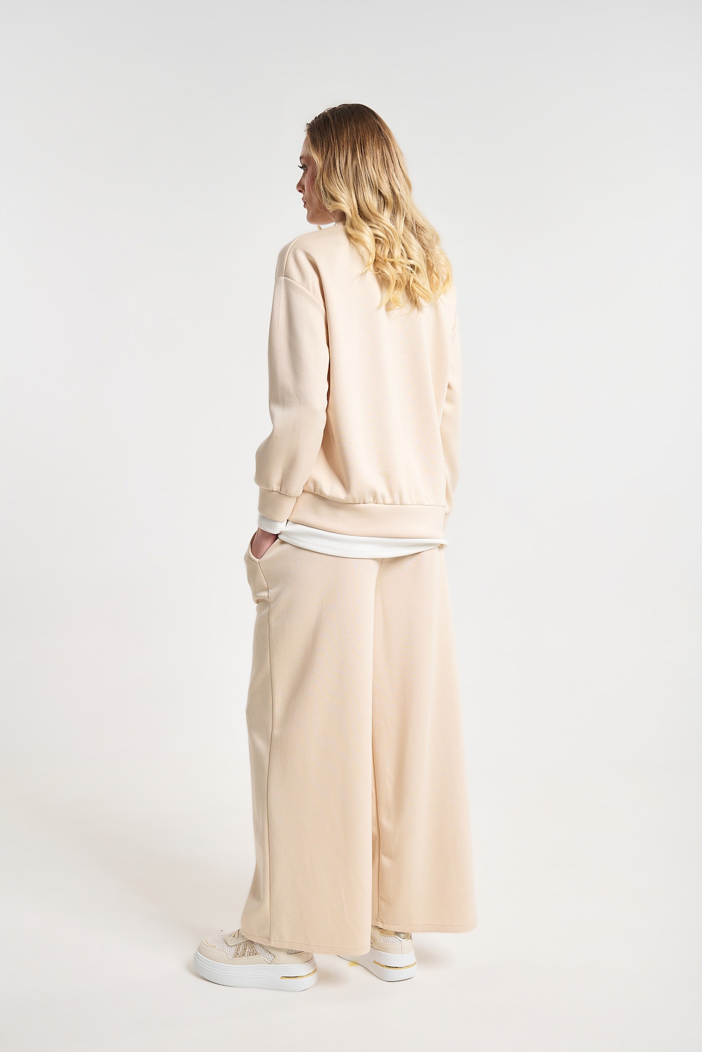 Oversized Sweatshirt & Wide-Leg Pants Co-Ord Set