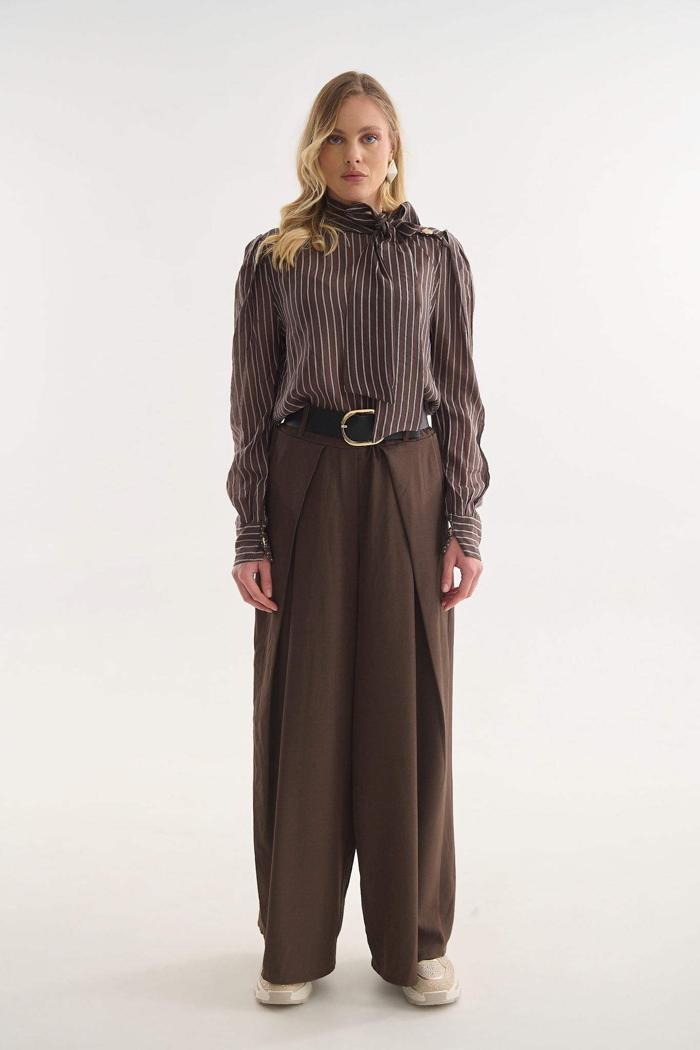 Παντελόνα με Ζώνη & Πιέτα