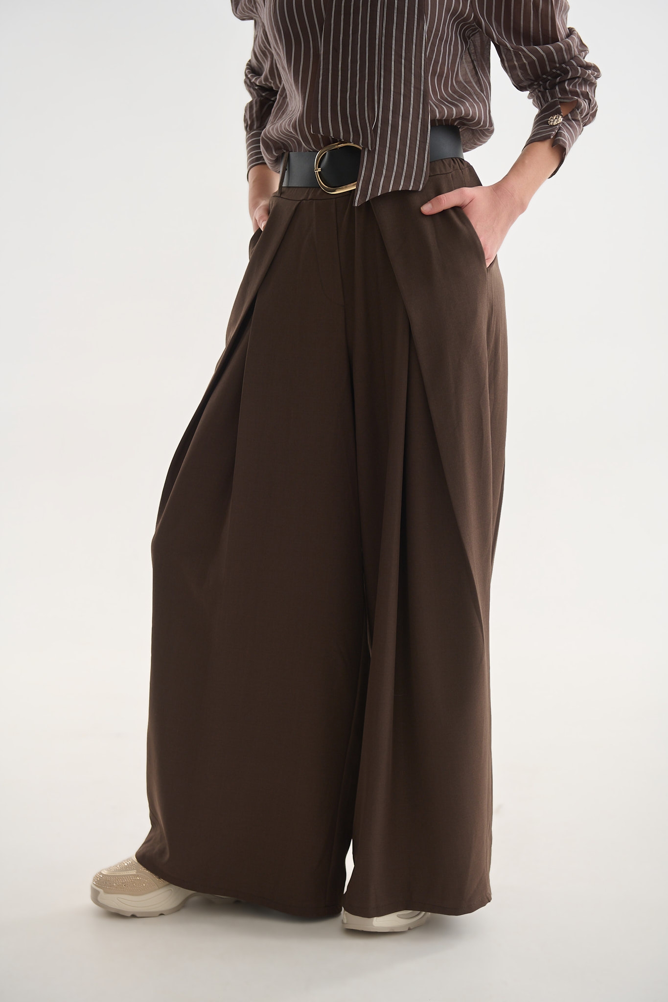 Παντελόνα με Ζώνη & Πιέτα