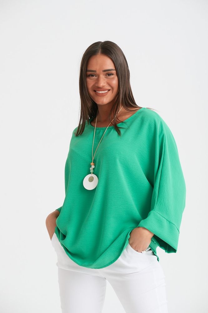 Μπλούζα Φαρδυά Με Κολιέ