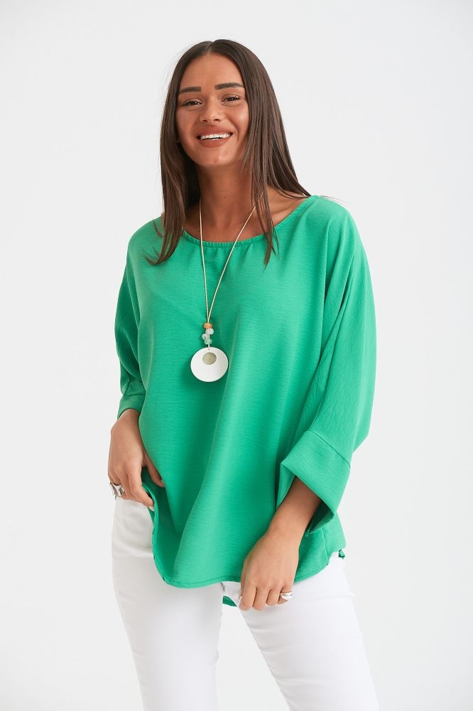 Μπλούζα Φαρδυά Με Κολιέ