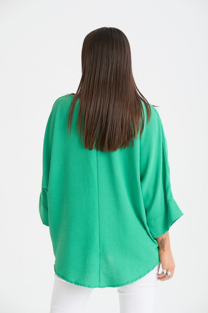 Μπλούζα Φαρδυά Με Κολιέ