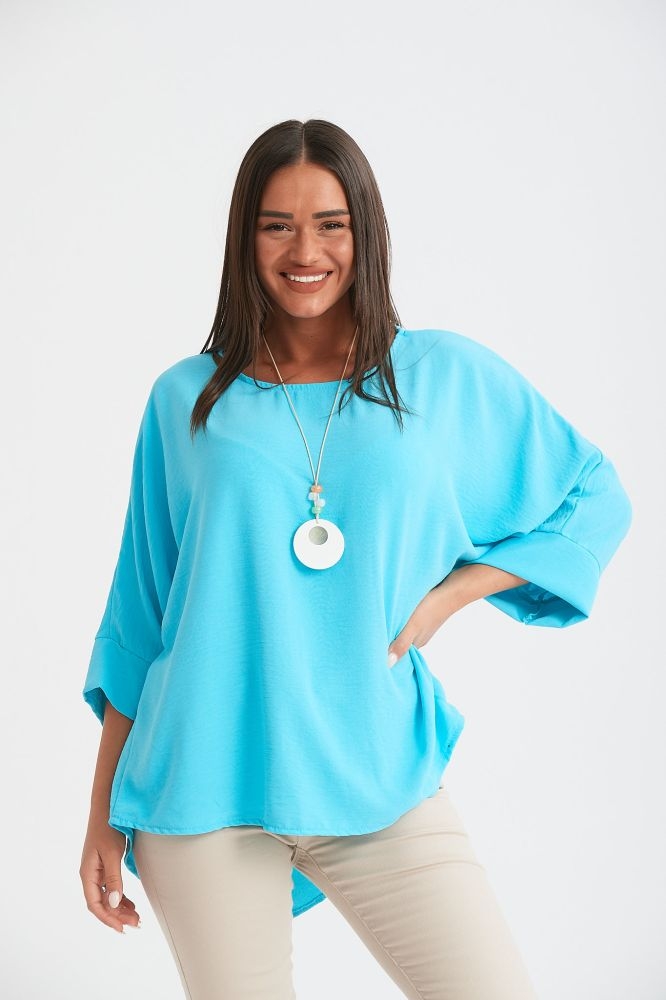 Μπλούζα Φαρδυά Με Κολιέ