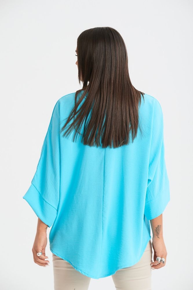 Μπλούζα Φαρδυά Με Κολιέ