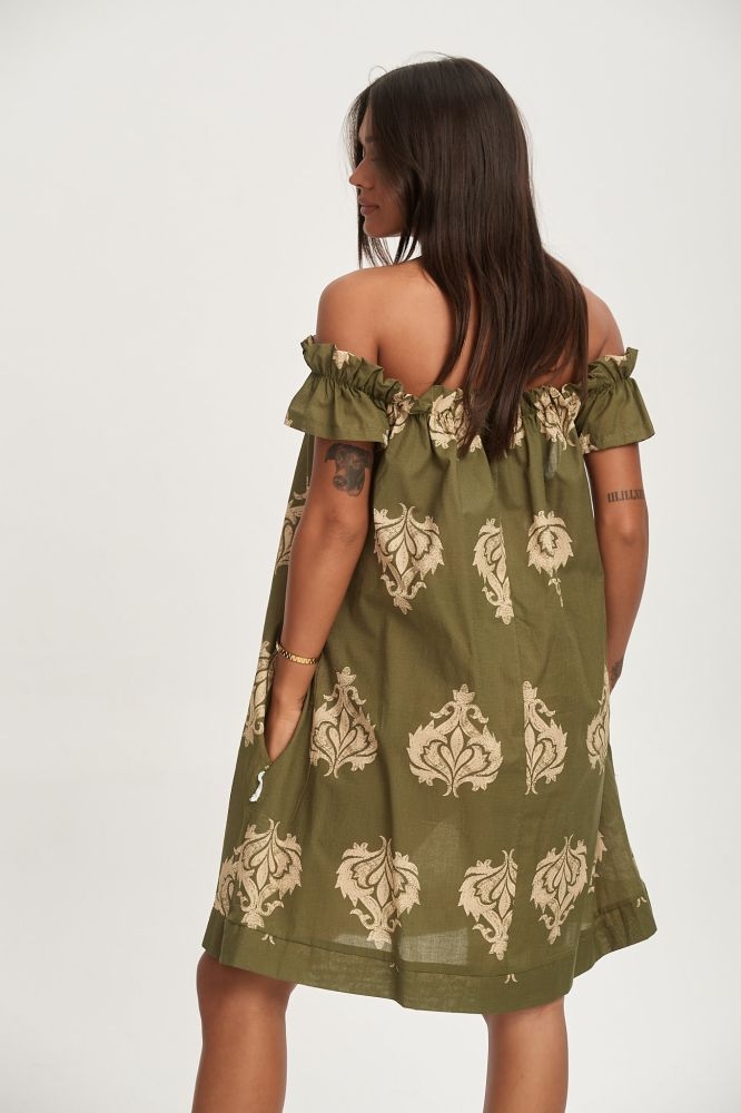 Φόρεμα Με Λάστιχο στον Ώμο