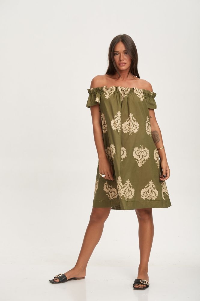 Φόρεμα Με Λάστιχο στον Ώμο