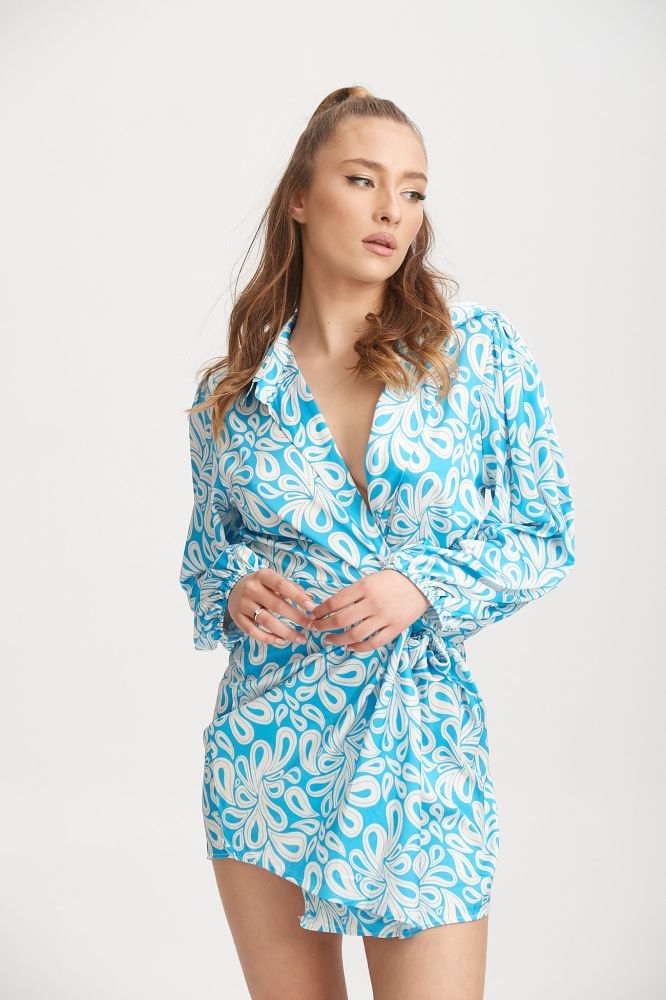 Φόρεμα Με Δάκρυα & Δέσιμο