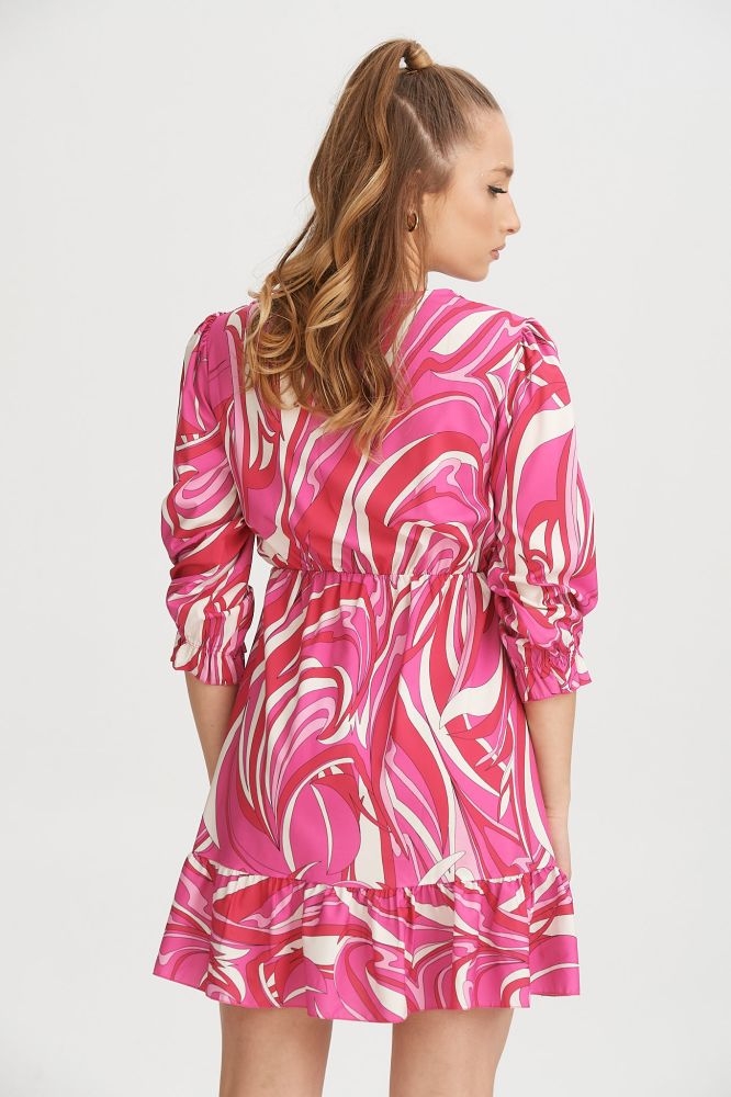 Φόρεμα Κρουαζέ Με Πολύχρωμες Γραμμές