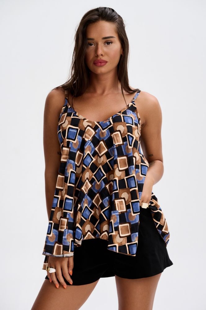 Τόπ Με Πολύχρωμους Ρόμβους