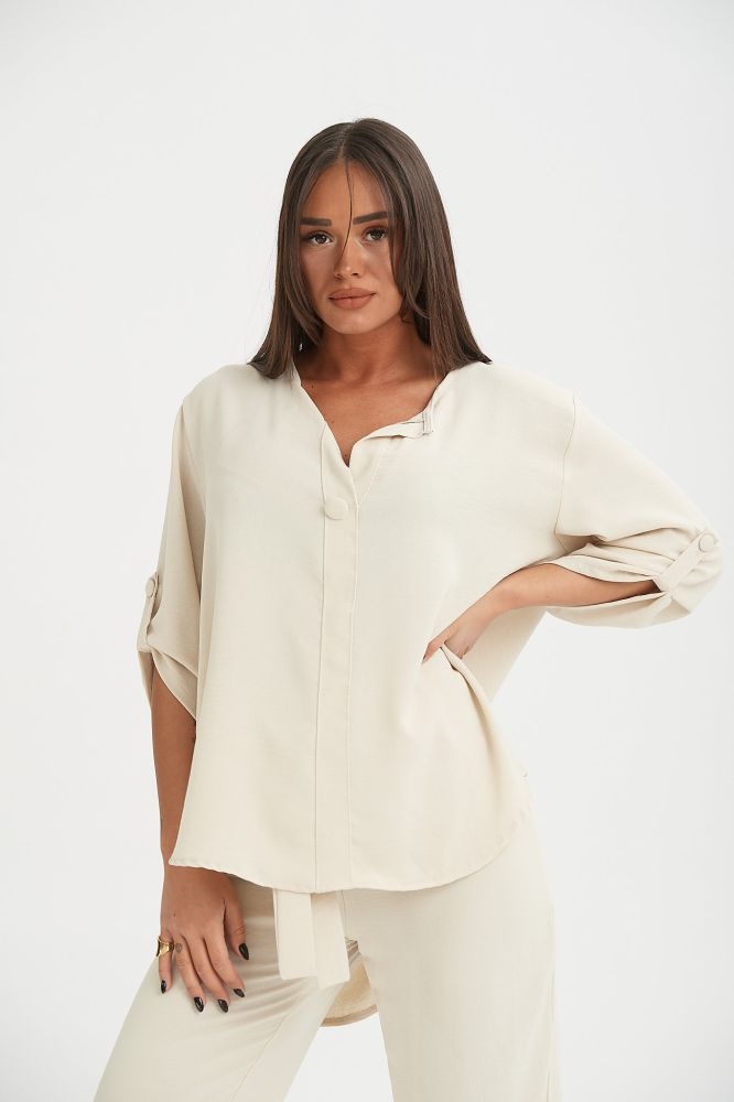 Σετ Πουκαμίσα & Παντελόνα Με Κουμπιά