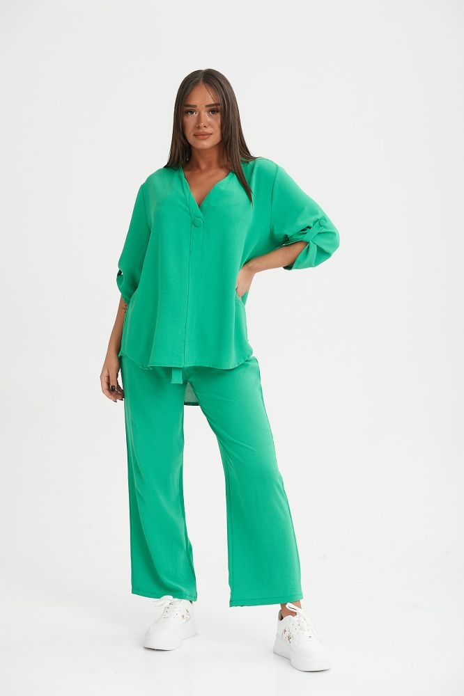 Σετ Πουκαμίσα & Παντελόνα Με Κουμπιά