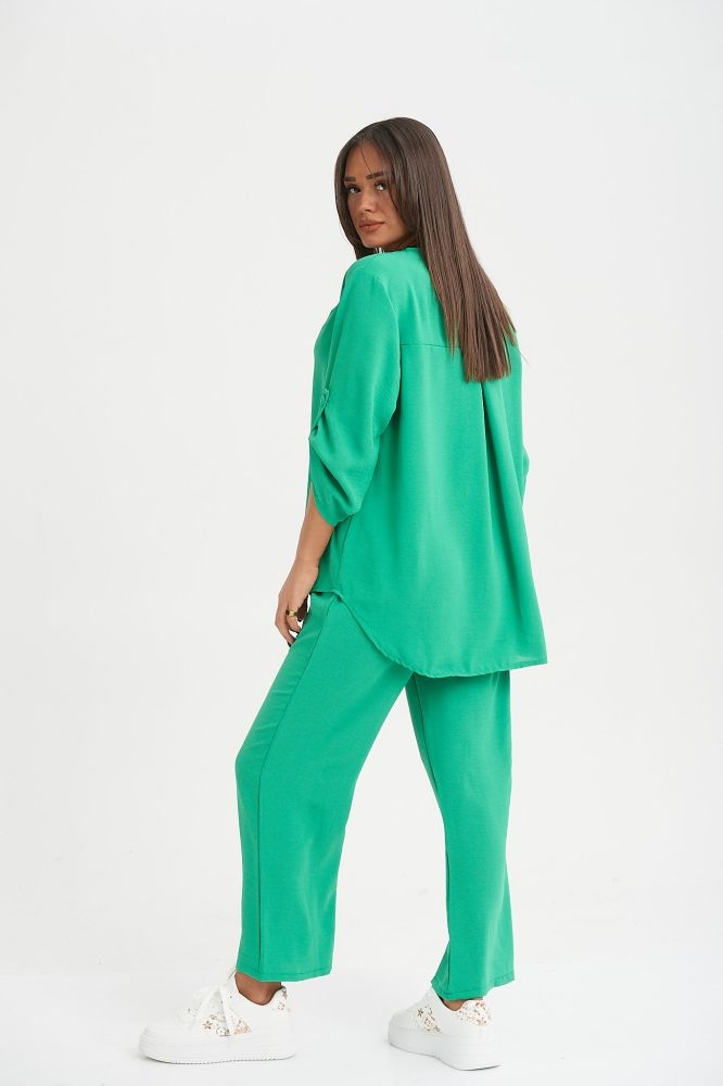 Σετ Πουκαμίσα & Παντελόνα Με Κουμπιά