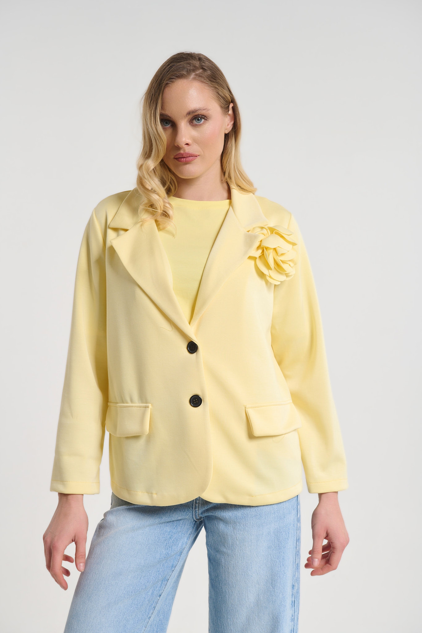 Blazer with Floral Detail