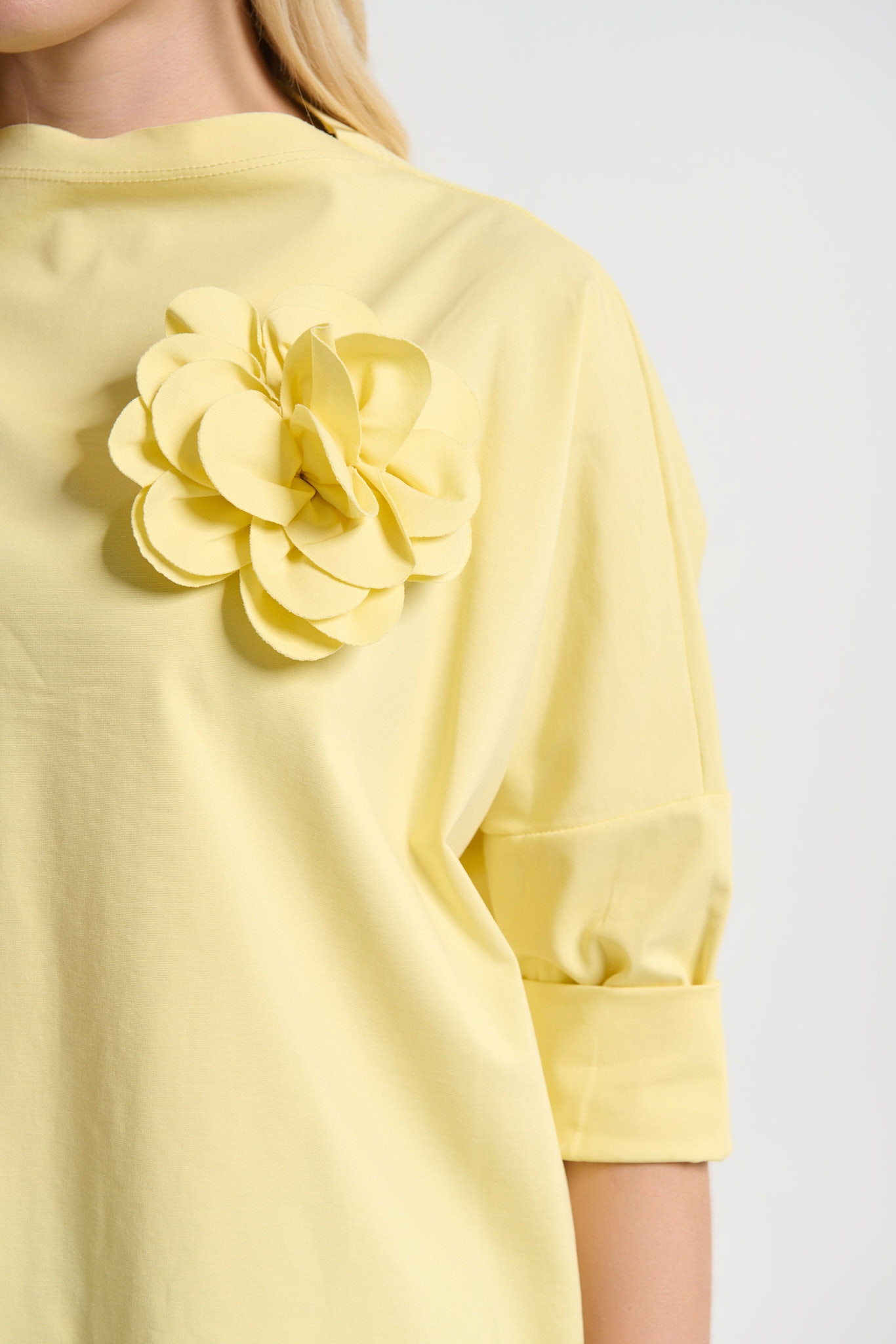 Μπλούζα Με 3/4 Μανίκι Κ Διακοσμητική Καρφίτσα