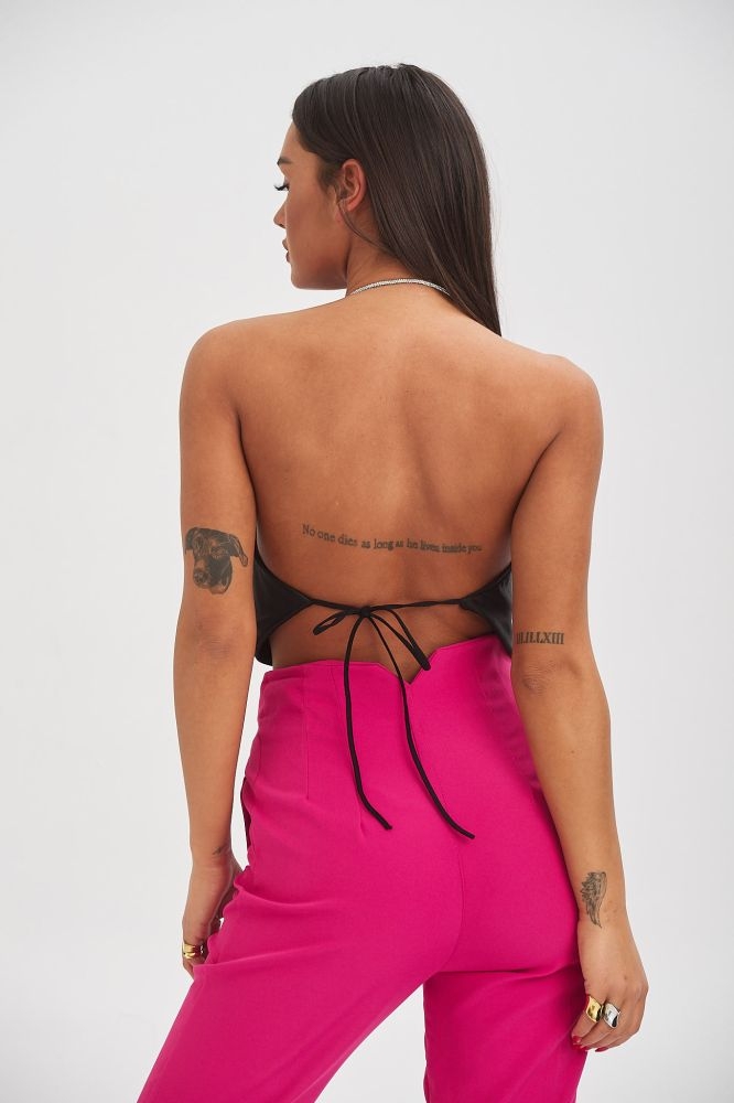 Beaded Satin Top