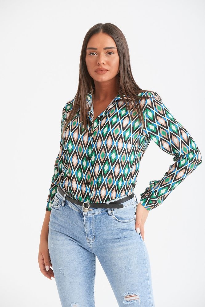 Πουκάμισο Με Πολύχρωμους Ρόμβους