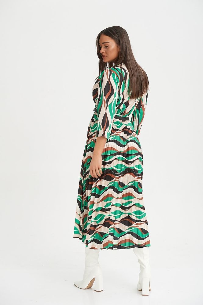 Φόρεμα Με Πολύχρωμες Καμπύλες