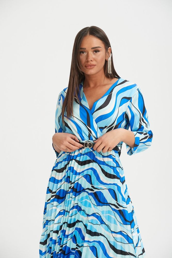 Φόρεμα Με Πολύχρωμες Καμπύλες