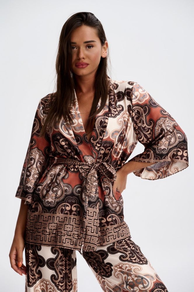 Σετ Κιμονό & Παντελόνα με Μαίανδρους