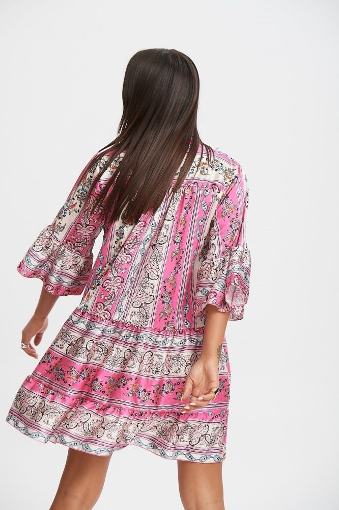 Φόρεμα Με Τρουακάρ Μανίκι