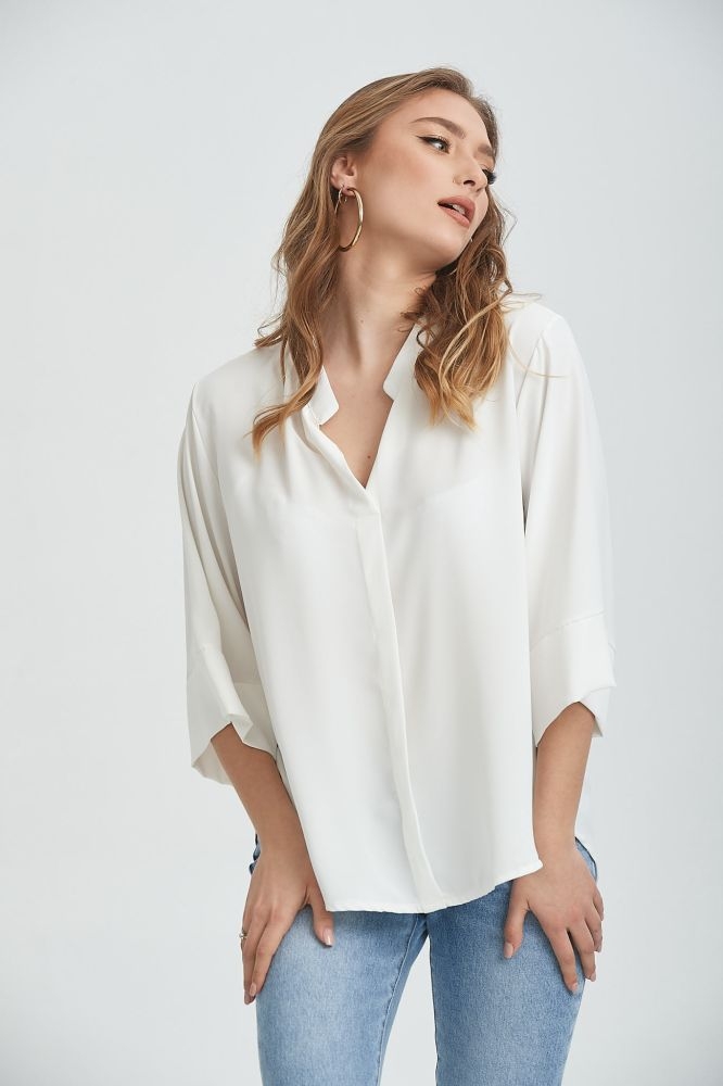 Μπλούζα Κρεπ Με V