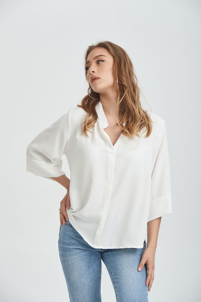 Μπλούζα Κρεπ Με V