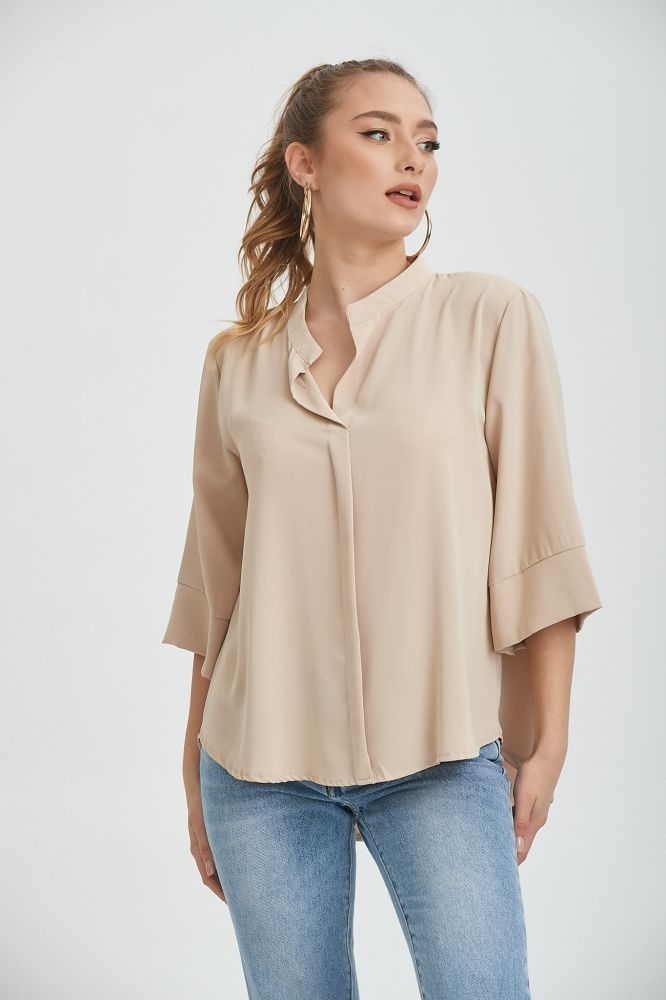 Μπλούζα Κρεπ Με V