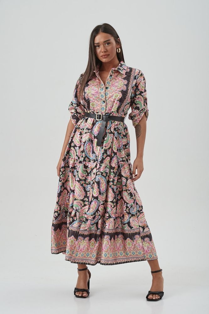 Φόρεμα Μάξι Με Λαχούρ