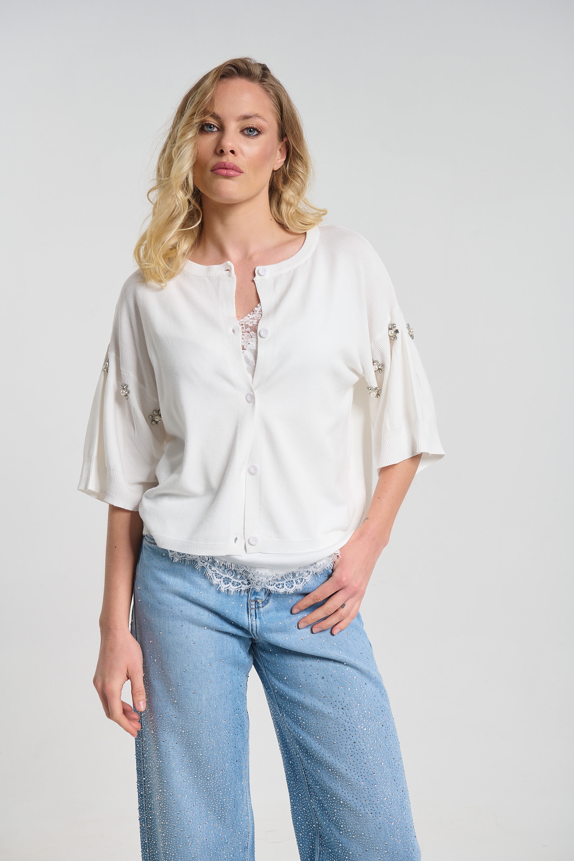 Ζακέτα Με Φουσκωτό Μανίκι