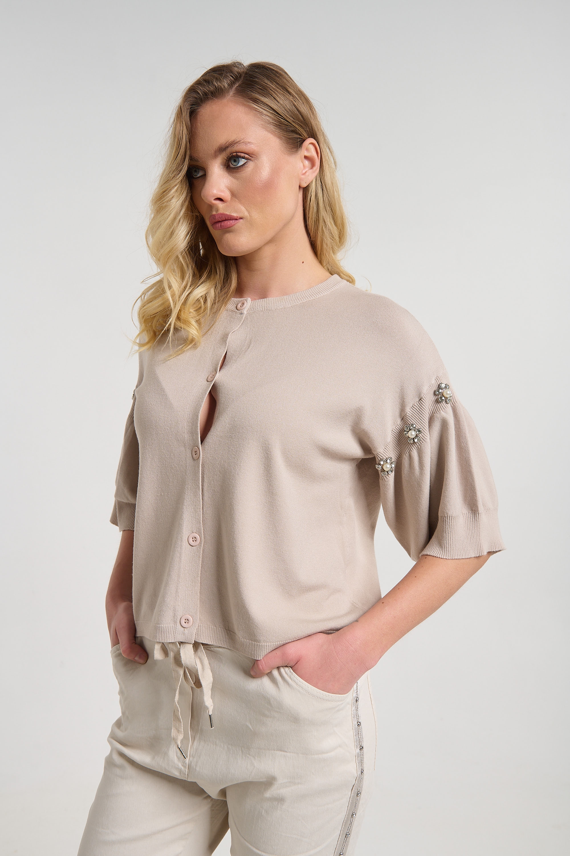 Ζακέτα Με Φουσκωτό Μανίκι