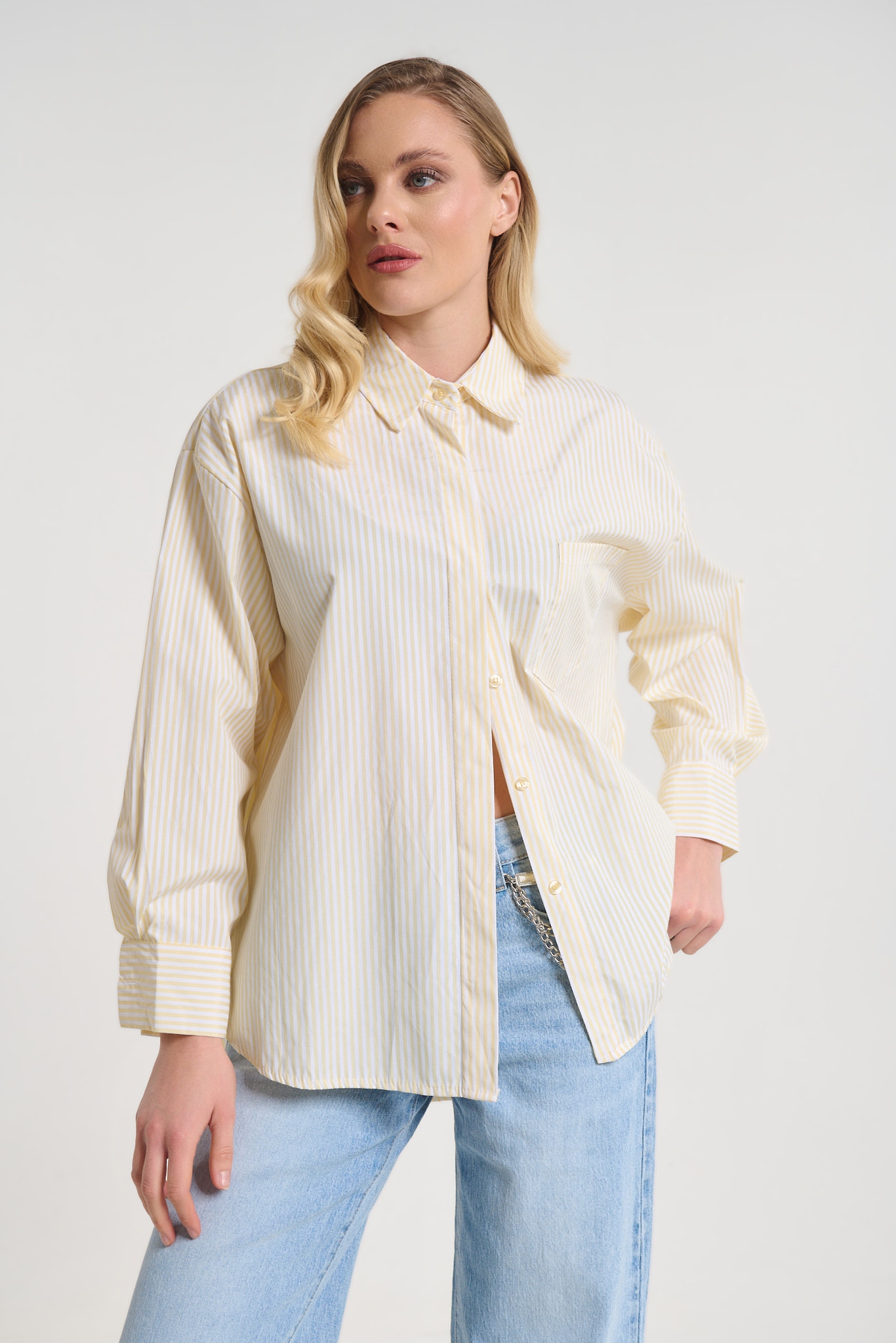Stripped Shirt With Print