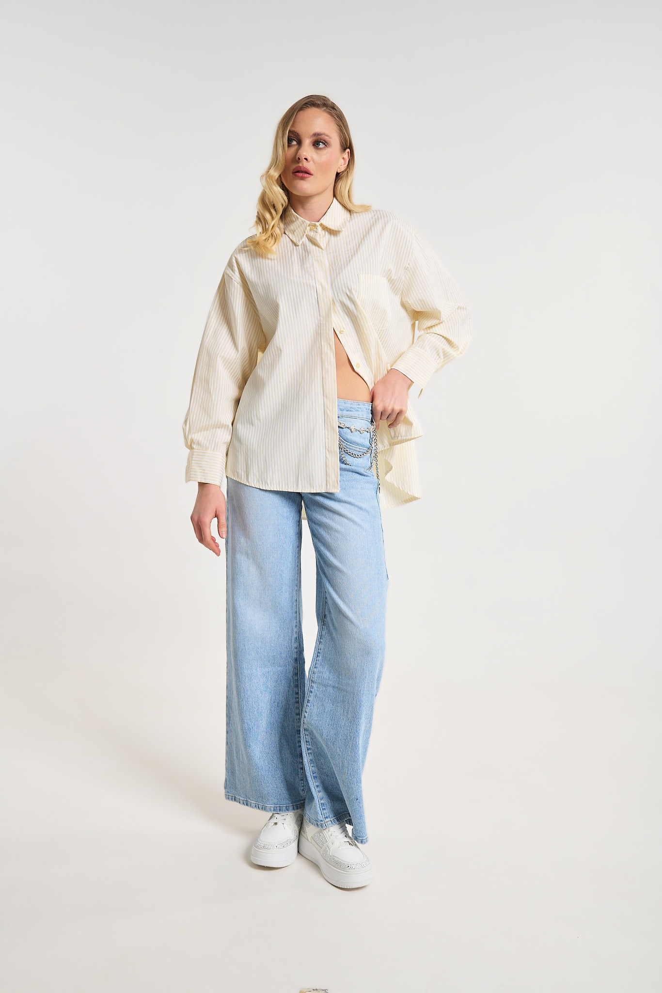 Stripped Shirt With Print