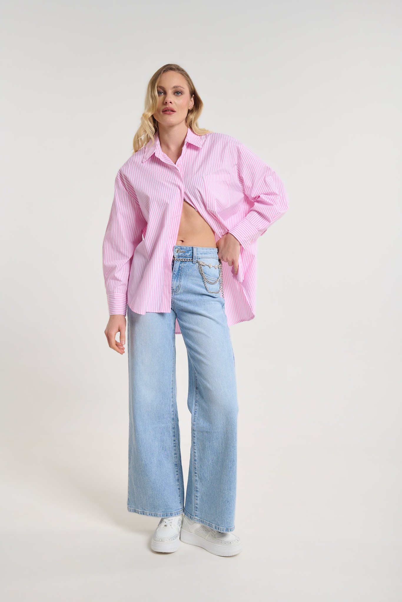 Stripped Shirt With Print