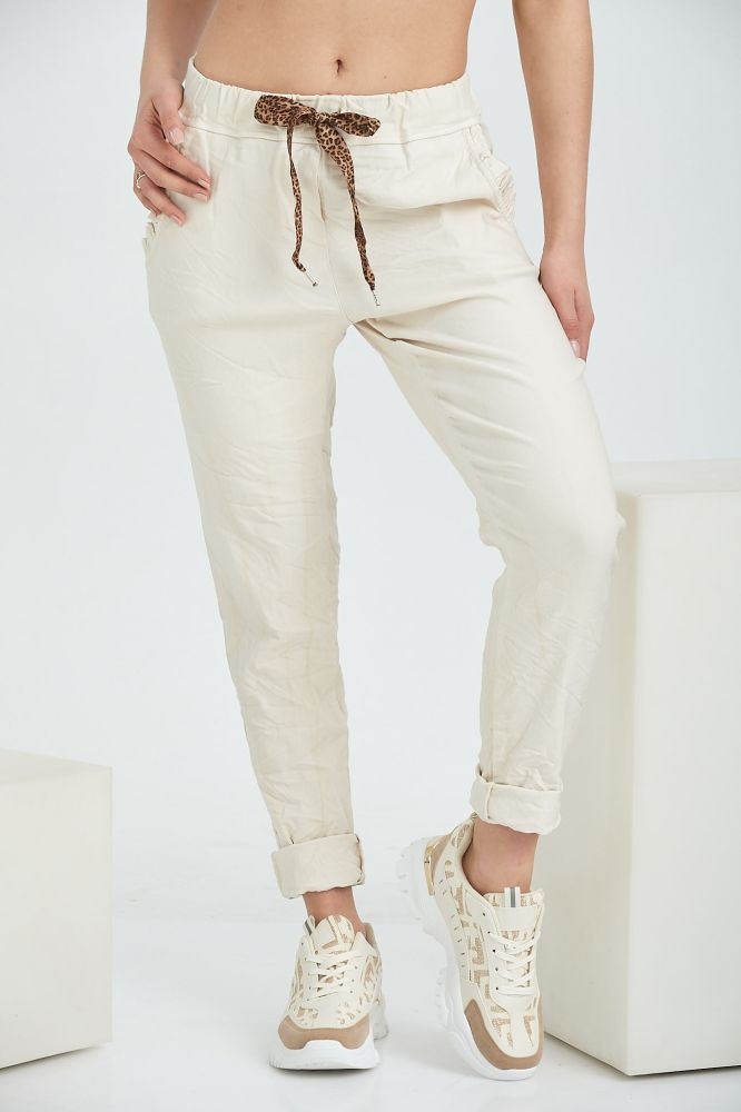 Παντελόνι Σουρωτό Με Animal Κορδόνι